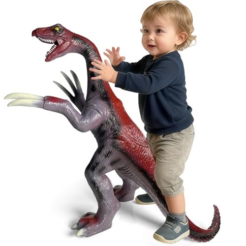 YONGJULE Large Dinosaur Toys 29 Therizinosaurus Soft Dinosaur Toys for Kids 35 Big Inflatable Dino for Boys Girls Toddler Party Favors Birthday Gifts - Image 1