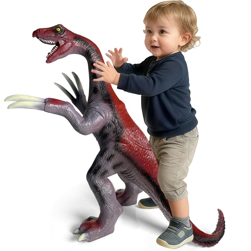 YONGJULE Large Dinosaur Toys 29 Therizinosaurus Soft Dinosaur Toys for Kids 35 Big Inflatable Dino for Boys Girls Toddler Party Favors Birthday Gifts - Image 3