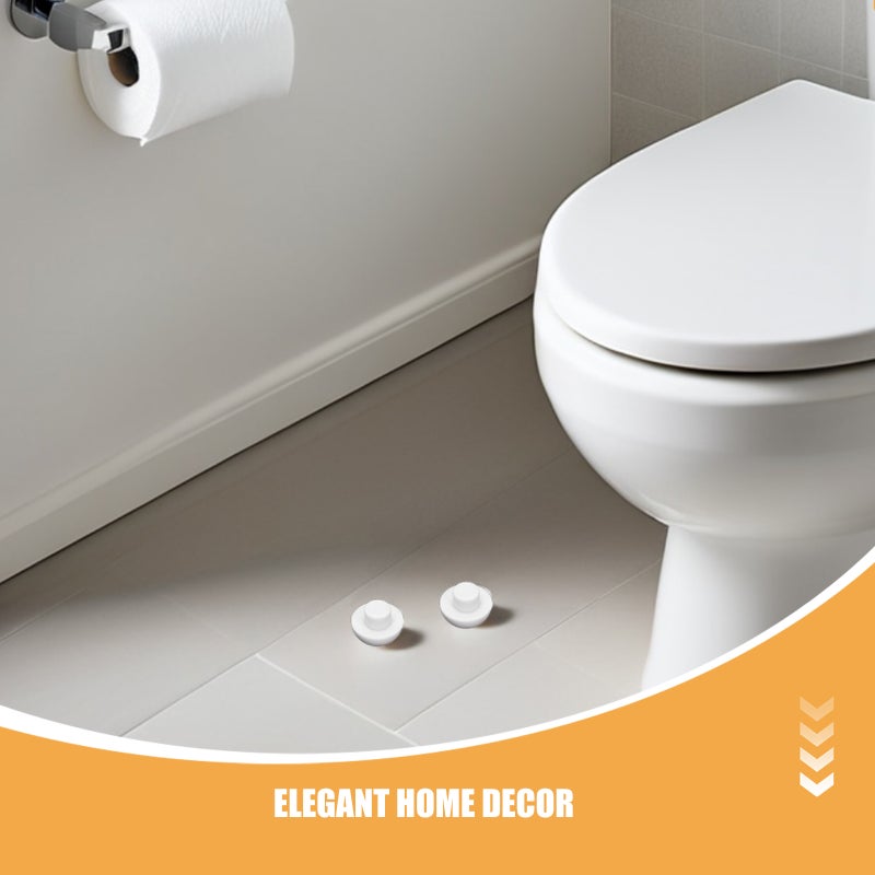 🚽 50 قطعة واقيات غطاء مقعد المرحاض بيضاء ملائمة عالميا لتقليل الضوضاء - Image 3