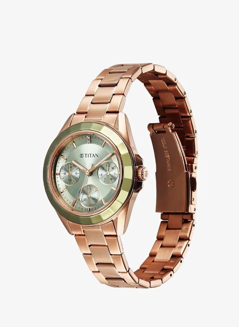 تيتان Women's Stainless Steel Analog Watch 95315KM03 - 33 mm