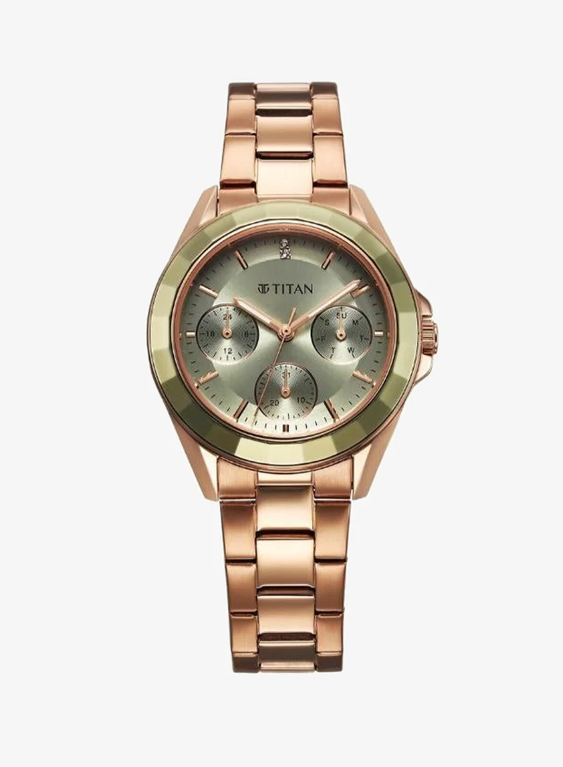 تيتان Women's Stainless Steel Analog Watch 95315KM03 - 33 mm