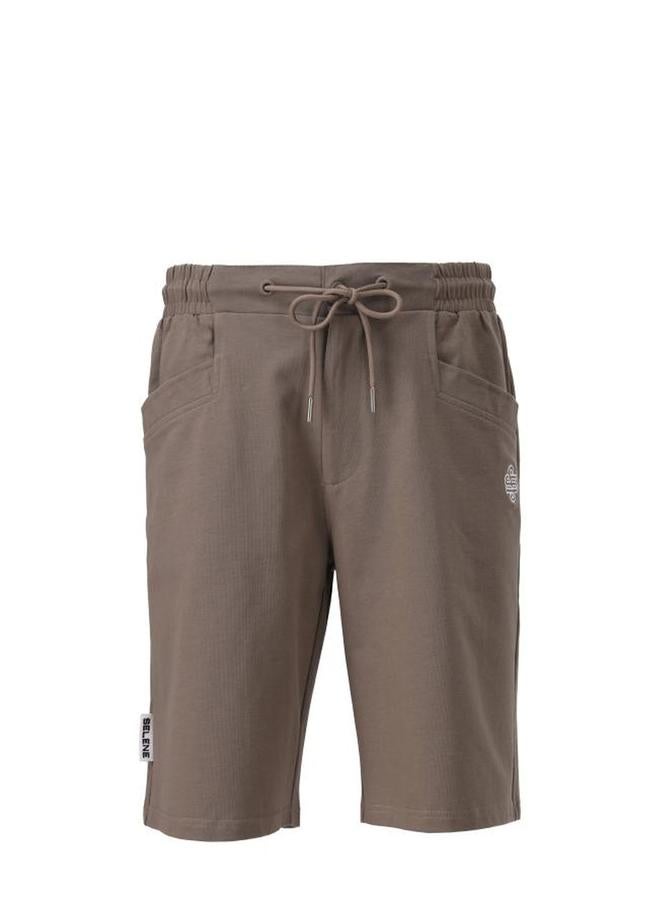 Selene Men Logo Detail Casual Shorts with Drawstring - Image 1