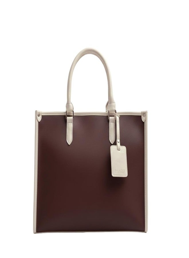 IMARS Executive Work Tote for Women | Premium Vegan Leather Laptop Bag for Office, Business & Travel with Detachable Shoulder Strap - Image 1