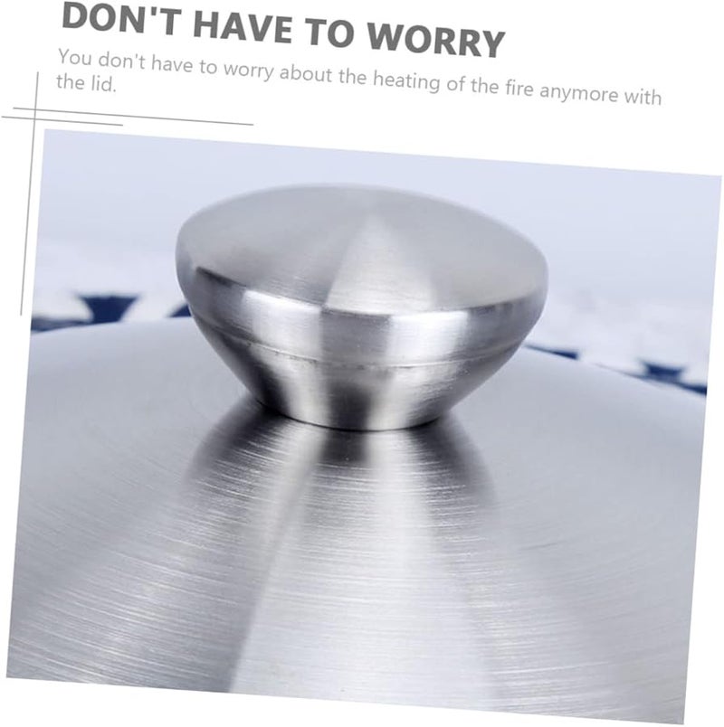 غطاء قدر الفولاذ المقاوم للصدأ السميك من يونومور مع فتحة تهوية للمقالي والطاسات - Image 5