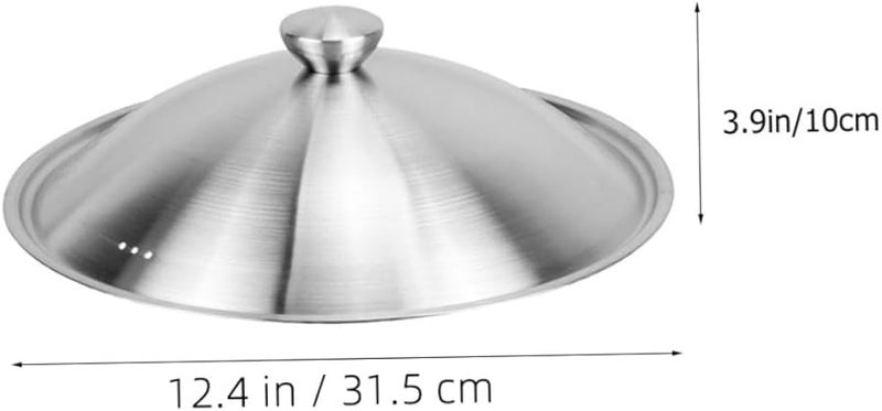 غطاء قدر الفولاذ المقاوم للصدأ السميك من يونومور مع فتحة تهوية للمقالي والطاسات - Image 3