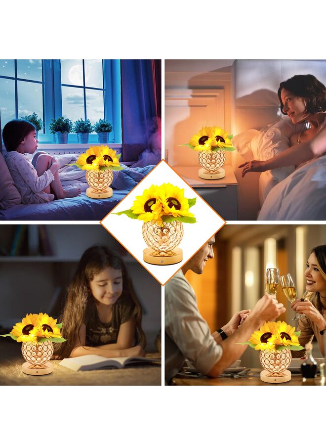 Sunflowers Lamp, Birthday Gifts for Women, Wireless Flower Lamp Night Light, Sunflower Gift Ideas for Mom, Sister, Friend, Wife - Image 5