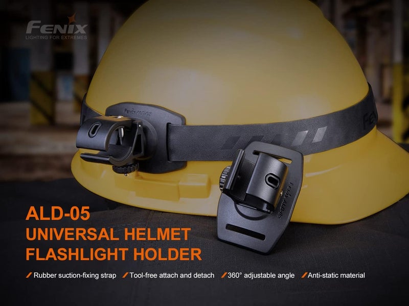 Fenix ALD05 Universal Helmet Flashlight Holder Bundle with EdisonBright Accessory case - Image 5