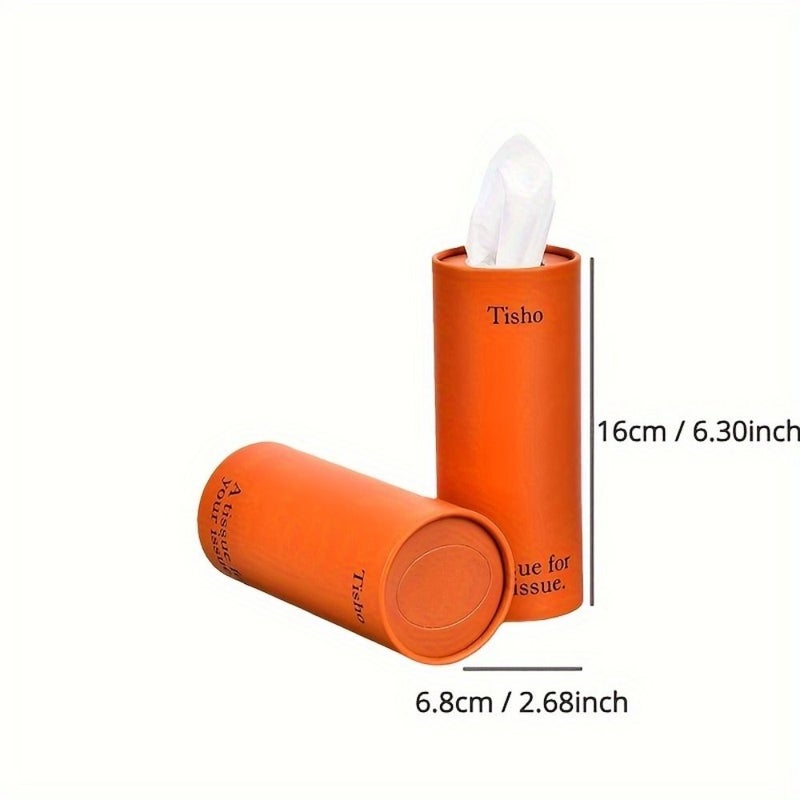 Compact Facial Tissue Holder With Cup Holder Portable 1pc - Image 2
