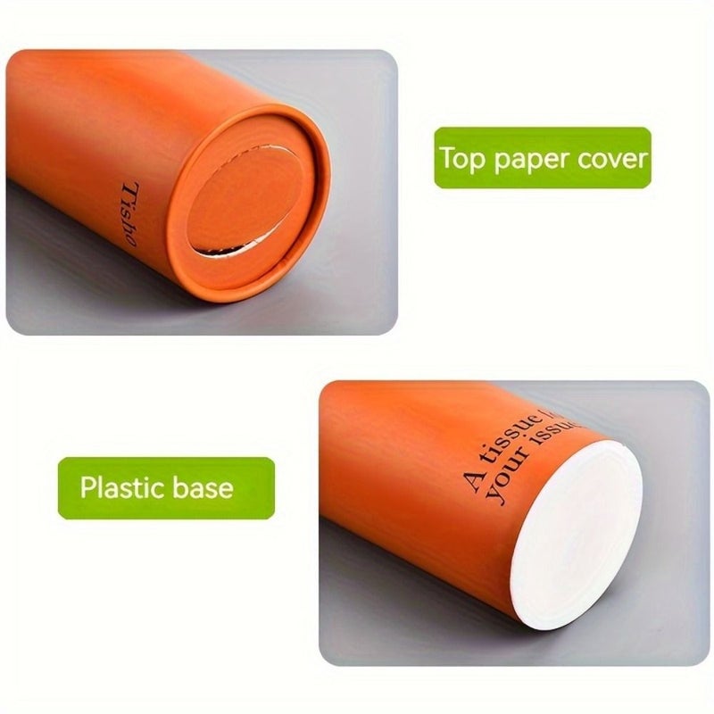 Compact Facial Tissue Holder With Cup Holder Portable 1pc - Image 3