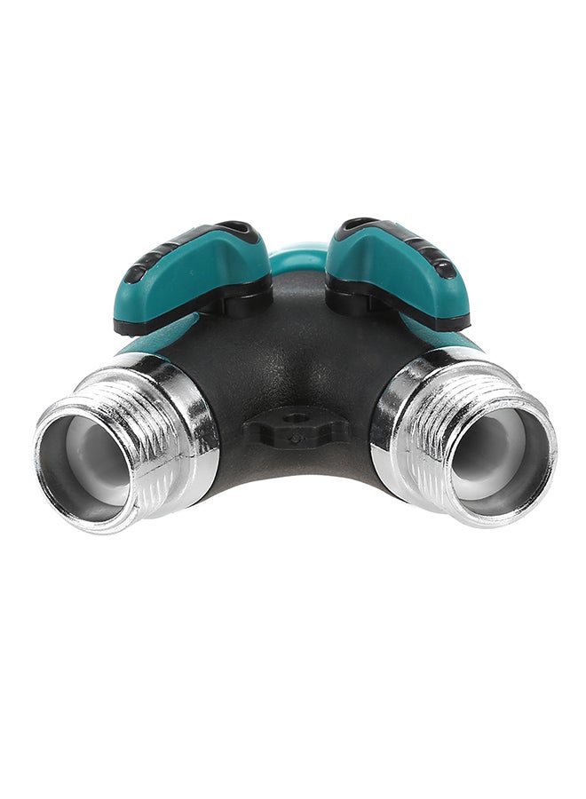 Loquat Y-Shape Hose Splitter Garden Accessories Black/Green/Silver  - Image 4