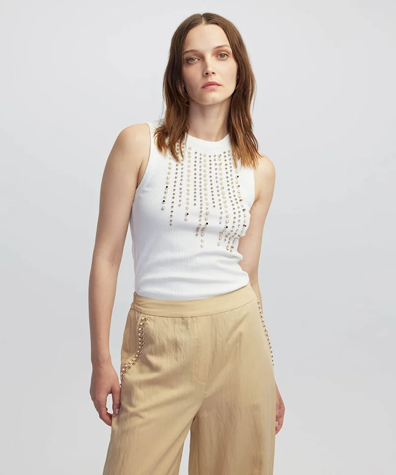 Ipekyol Embellished Tank Top