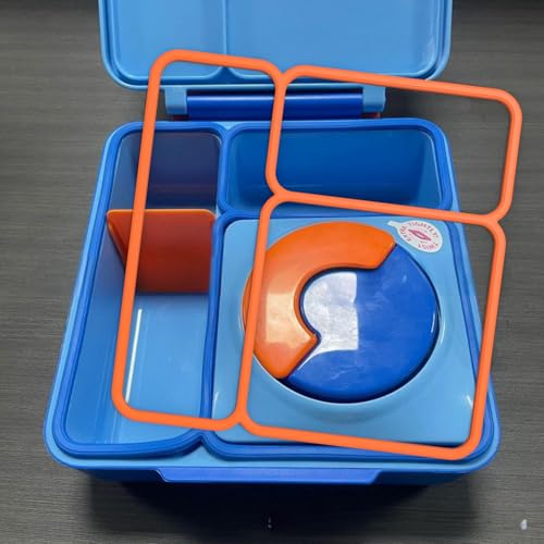 Aufuga 2 pack Lid Seal Gaskets and 2pack Container Seal Gaskets For OmieBox，Fit Replacement Parts For Kids Bento Box,100%Food-Safe Silicone Rubber,Essential Lunch Bento Box Accessories for Kids(Purple) - Image 2