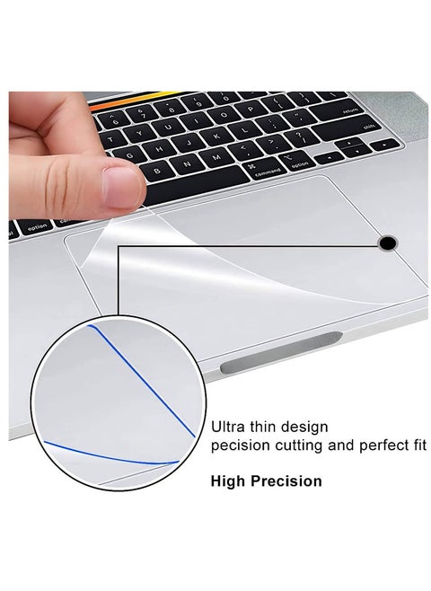 2Packs MacBook Air 15 inch Trackpad Protector Cover for 2025 2024 2023 MacBook Air 15.3" M4 M3 M2 Chip A2941 A3114 A3241 with Touch ID ,Clear Anti-Scratch Touch Pad Protector Skin
