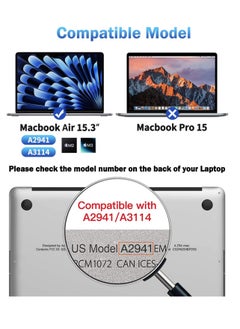 Generic 2Packs MacBook Air 15 inch Trackpad Protector Cover for 2025 2024 2023 MacBook Air 15.3" M4 M3 M2 Chip A2941 A3114 A3241 with Touch ID ,Clear Anti-Scratch Touch Pad Protector Skin  - Image 5