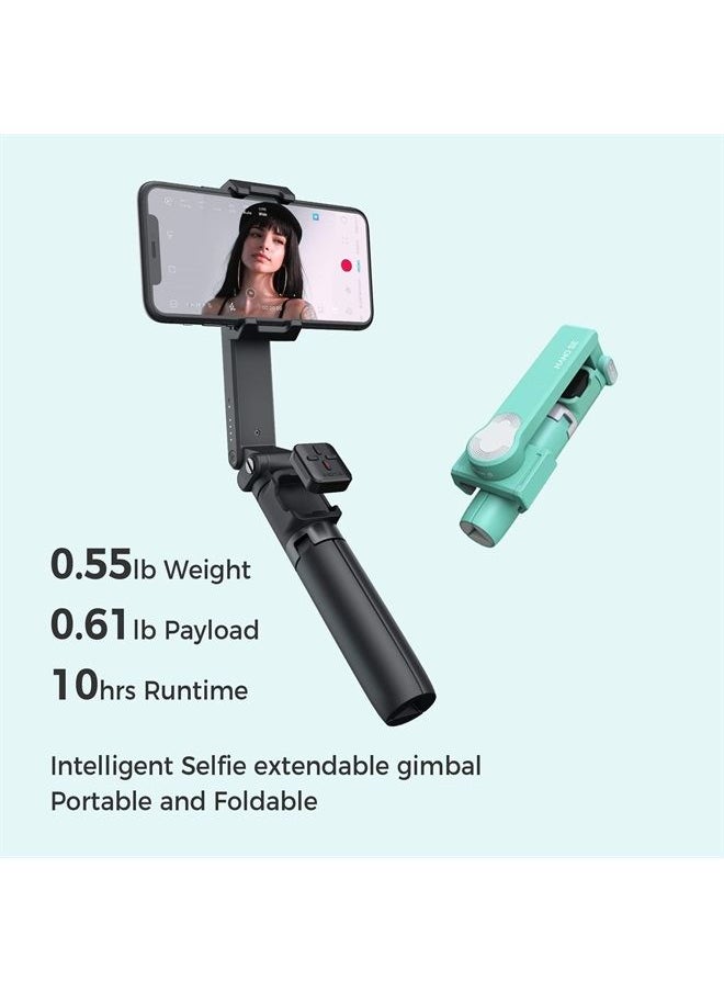 Moza - Nano se Smartphone Selfie Stick Stabilizer, Anti-Shake Phone Gimbal for Vlog Shooting Photography, Livestream, YouTube, Extendable Bluetooth Remote Control with Tripod (Black) - Image 1