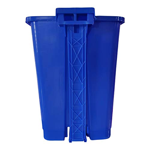 PUFFIN Pedal Dustbin 30 Liter Plastic Blue Color - Image 5