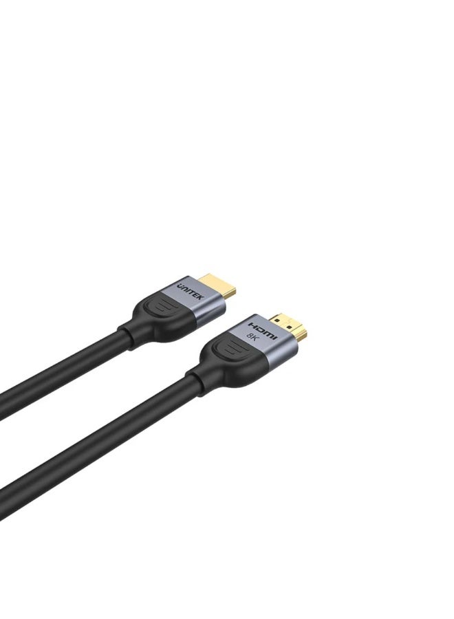 Unitek Gaming 8K@60Hz HDMI 2.1 Cable 3 Meters – Ultra High Speed Braided HDMI Cable Supporting 4K@120Hz, HDR, eARC, Dolby Vision & Atmos – Black & Space Grey - Image 5