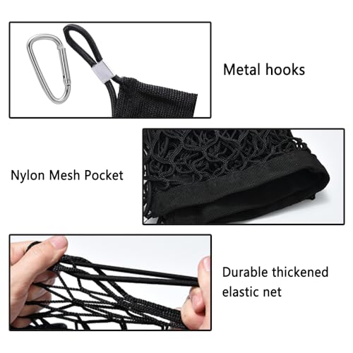 KIFIDAN 49" x 15.7" Truck Bed Organizer,Elastic Shrink Truck Cargo Net with 4 Metal Hooks Keep Truck Interior Tidy,Truck Bed Storage Hold Many Items Compatible with Chevrolet,Ford,GMC (XL 49"x15.7") - Image 5