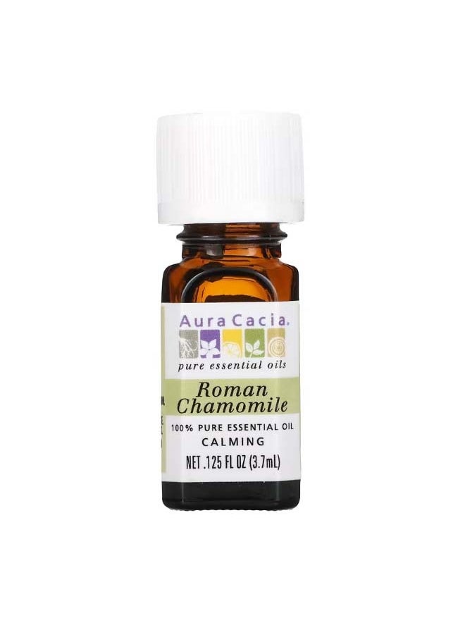 Aura Cacia 100% Pure Essential Oil Roman Chamomile 0.125 fl oz 3.7 ml  - Image 1