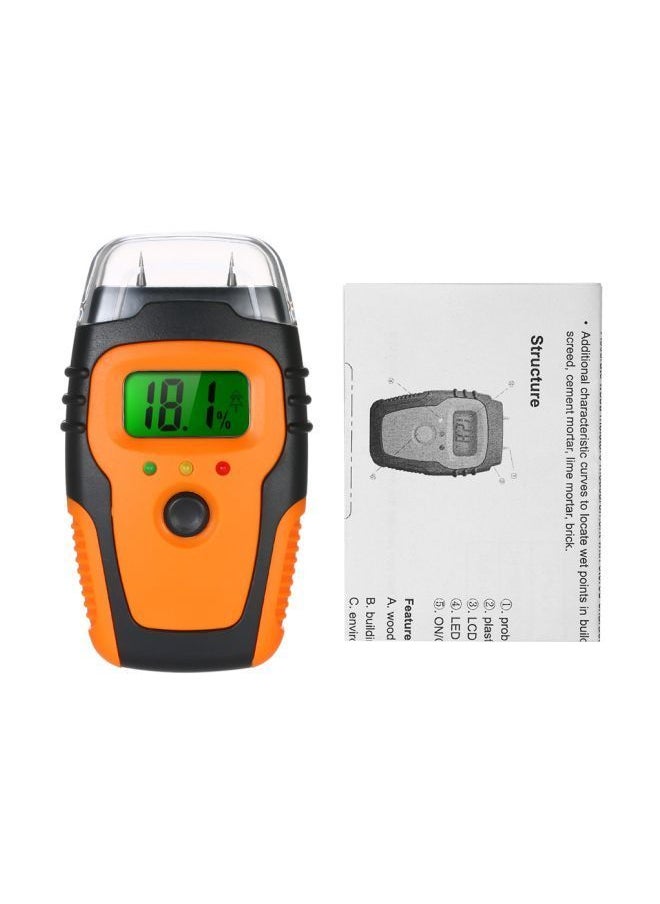 NIBEMINENT Digital Wood Moisture Tester Orange 9.5x5.5x2.2centimeter  - Image 4
