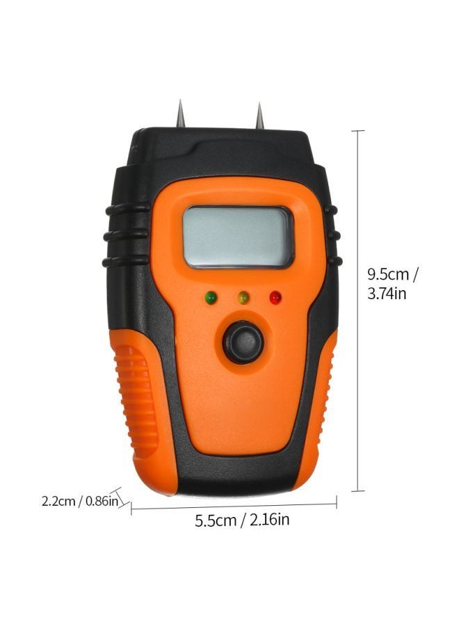 NIBEMINENT Digital Wood Moisture Tester Orange 9.5x5.5x2.2centimeter  - Image 2