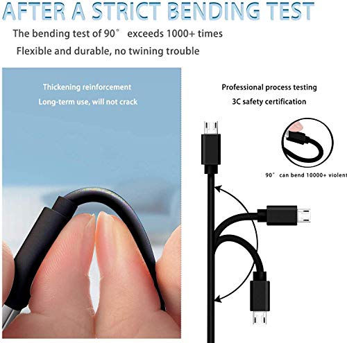 WZHENB Micro USB Charging Cable Cord Wall Charger Compatible for Beats by Dr Dre Studio Solo Powerbeats 3 2 1 Wireless Headphone, Sony SRS-XB41 XB12 XB20 XB21 XB22 XB31 XB32 XB01 XB10, SRS X3 X2 Speaker 3FT - Image 2