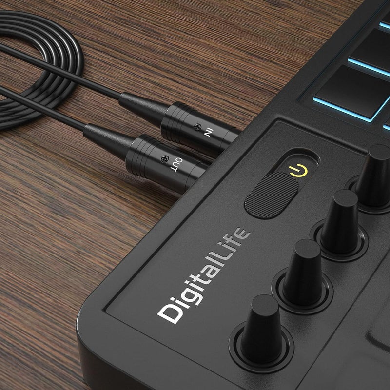 ديجيتال لايف USB إلى MIDI (5-Pin MIDI DIN، 1-إدخال/1-إخراج) - واجهة لكيبورد البيانو الكهربائي - متوافق مع Windows 11 و macOS 14 سونوما - Image 5