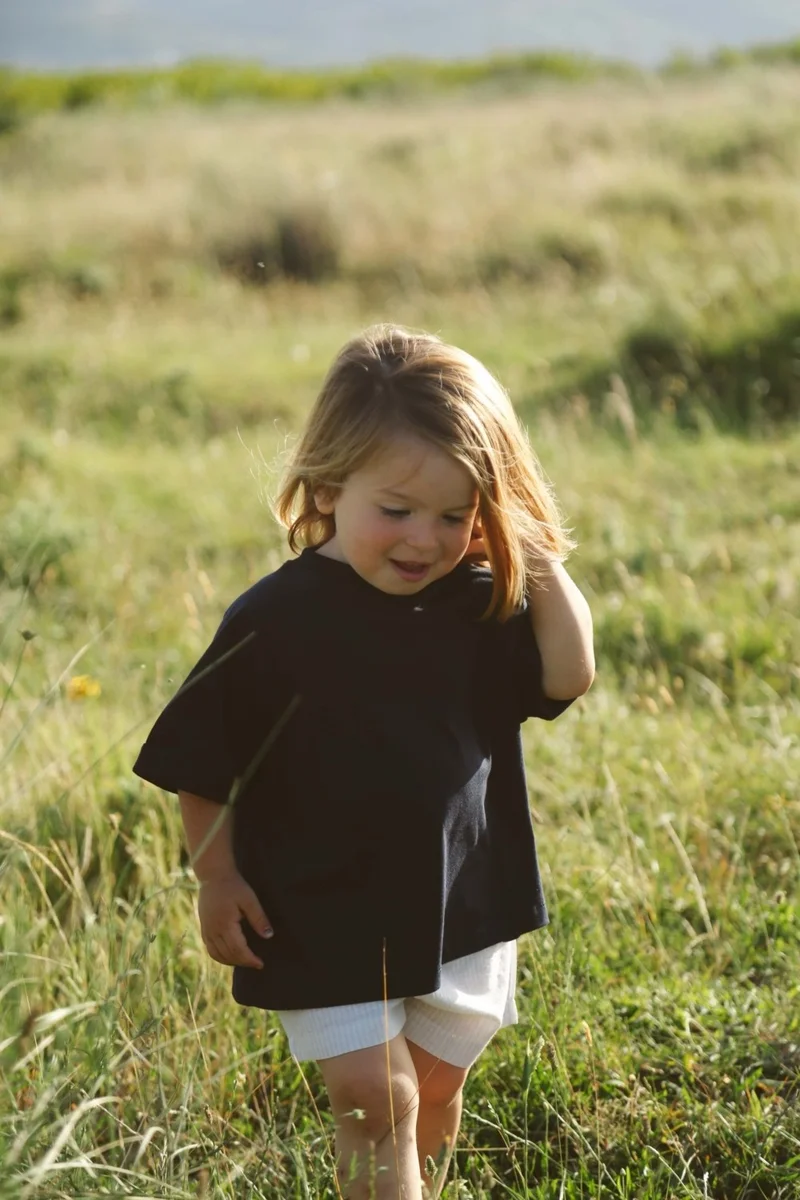 Ohlala Koala Navy Blue Oversize T-Shirt and Shorts Set