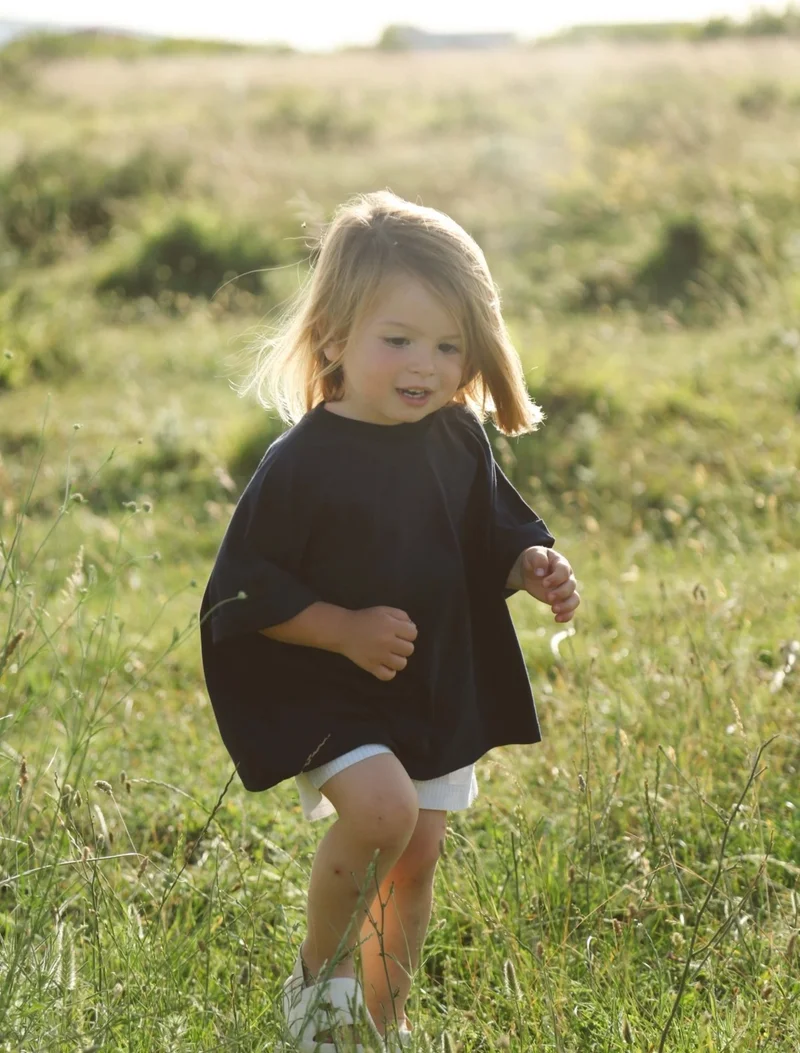 Ohlala Koala Navy Blue Oversize T-Shirt and Shorts Set