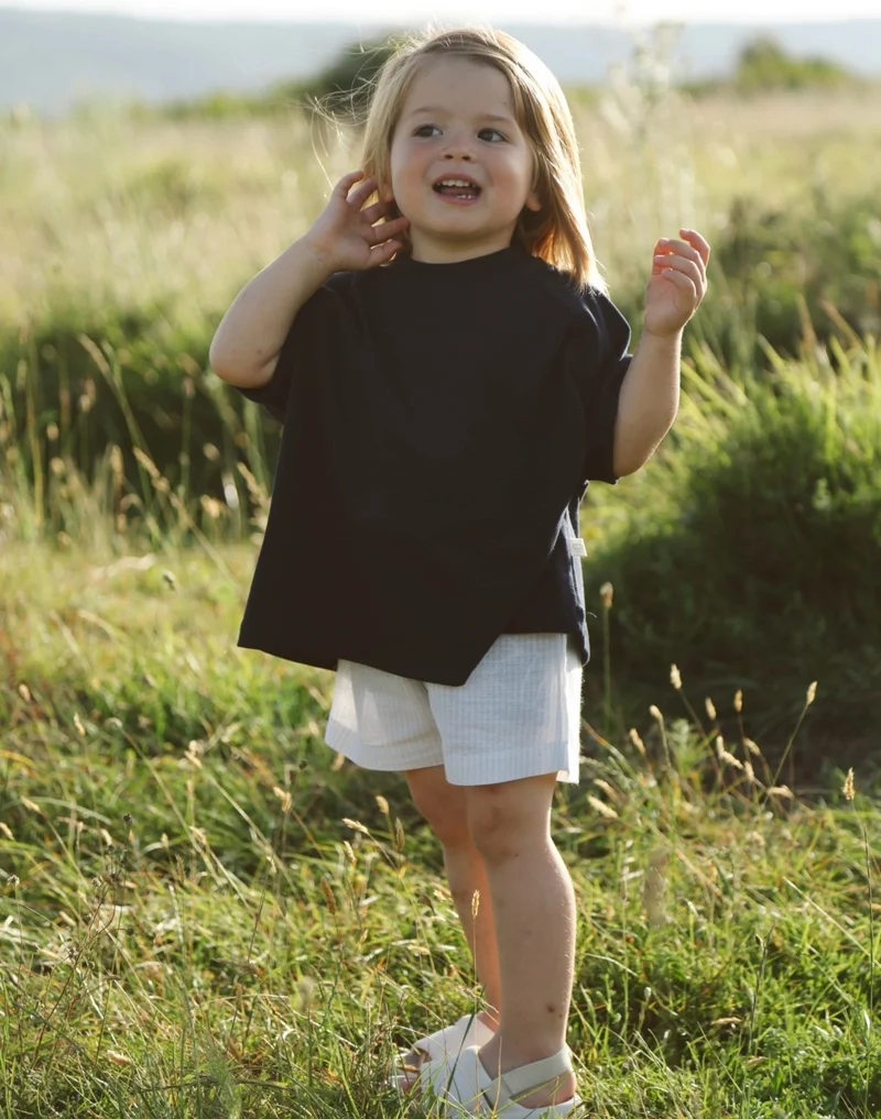 Ohlala Koala Navy Blue Oversize T-Shirt and Shorts Set
