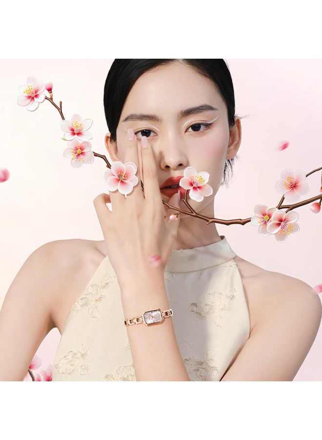 Fiyta "oriental Beauty" Su Embroidery Luxury Women's Watch With Four-leaf Clover Bracelet Gift Box Holiday Gift For Girlfriend - Image 5