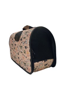 HAPPY PUSS Outdoor Pet Bag: pet handbag, pet shoulder bag, Travel Carrier for cats and dogs. Pink bear design-large size  - Image 4