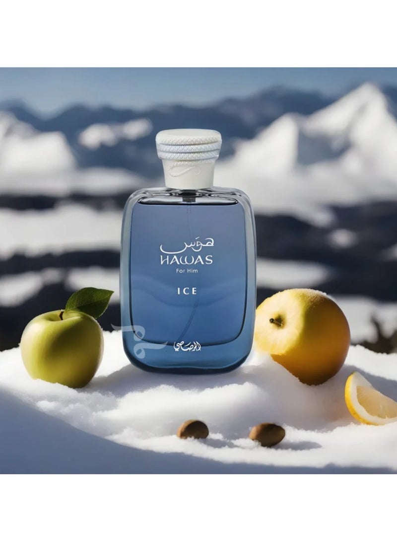 Rasasi Hawas Ice For Him Eau de Parfum . 100mlml - Image 3