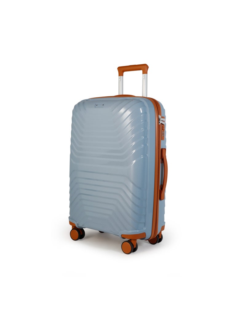 NEWCOM PP Luggage Set 4 Pieces 20/24/28/32 Inch | Lightweight Hard Shell Suitcase | 4 Spinner Wheels | Combination Lock | Travel Luggage Set | Brown, White, Pink, Blue - Image 1