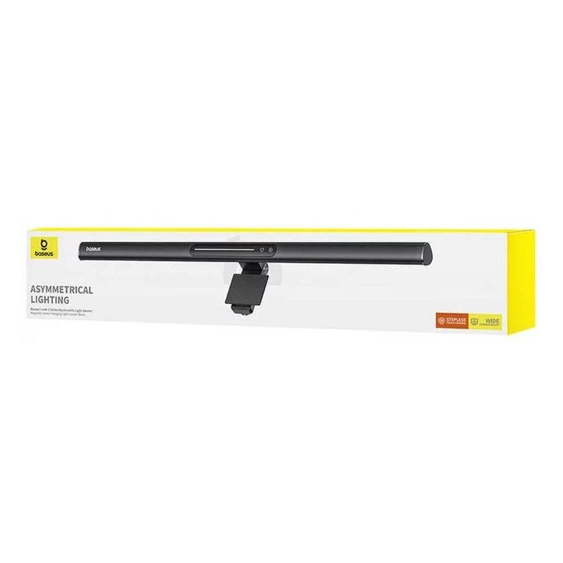 Baseus Aluminium iWok 3 Monitor Bar Light with Magnetic Attachment, Touch Sensor, 3 Switchable Modes, Universally Compatible with Curved & Flat Monitors for Home Office, Corded Electric, Led, Black - Image 5