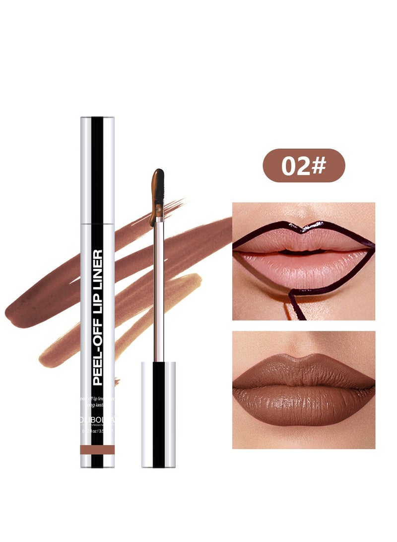 أوليبولا قشر قبالة بقعة محدد الشفاه ، محدد الشفاه تقشير الشفاه مع لمسة نهائية غير لامعة ، بقعة الشفاه طويلة الأمد تقشير الشفاه مقاومة للماء تمتلئ حتى لون الشفاه محدد الشفاه ، مجموعة بقع الشفاه الطبيعية الفورية - Image 1