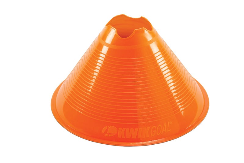 Kwik Goal Jumbo Disc Cones (Orange), Pack of 12 ,6-Inch x 11-Inch - Image 1