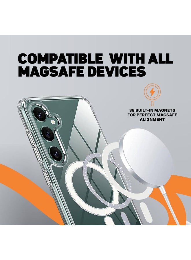FITIT حافظة هاتف سامسونج S25 بلس المغناطيسية – رفيعة ومضادة للصدمات مع 36 مغناطيس من فئة N52، مضادة للخدش ومضادة للاصفرار، متوافقة مع الشحن اللاسلكي – fitit - Image 3
