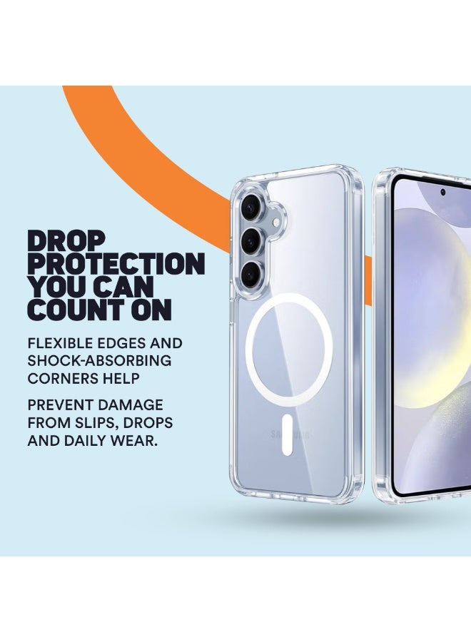 FITIT حافظة هاتف سامسونج S25 بلس المغناطيسية – رفيعة ومضادة للصدمات مع 36 مغناطيس من فئة N52، مضادة للخدش ومضادة للاصفرار، متوافقة مع الشحن اللاسلكي – fitit - Image 5