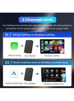 KASTWAVE Wireless CarPlay Adapter - Apple CarPlay Android Auto Wireless Adapter Will Built-in Wired to Wireless. Plug and Play Auto Connection Online Upgrades(Video Mirror not Supported)  - Image 5
