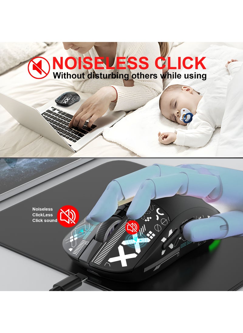HXSJ - V200 68 Key RGB Wired Gaming Keyboard and T90 Wireless Gaming Mouse Set - Image 1