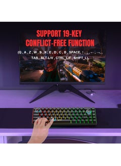 HXSJ V200 68 Key RGB Wired Gaming Keyboard and T90 Wireless Gaming Mouse Set  - Image 5