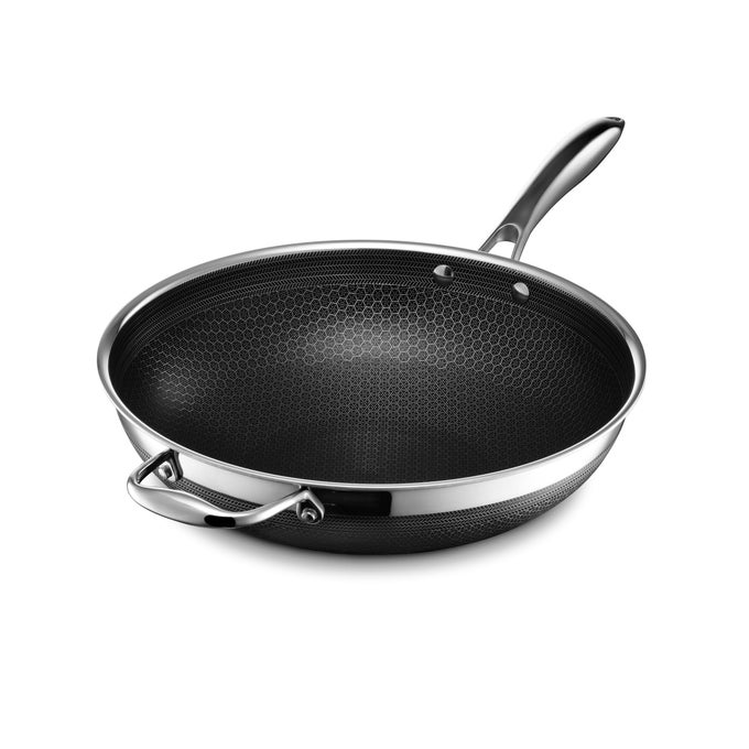 HYBRID NONSTICK 12INCH WOK STAYCOOL HANDLE DISHWASHERFRIENDLY OVENSAFE UP TO 900F INDUCTIONREADY COMPATIBLE WITH ALL COOKTOPS
