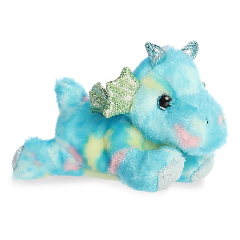 AuroraÂ® Vibrant Bright Fanciesâ„¢ Sprinkles Dragonâ„¢ Stuffed Animal - Eye-Catching Fun - Delightful Cuddles - Blue 7 Inches - Image 1