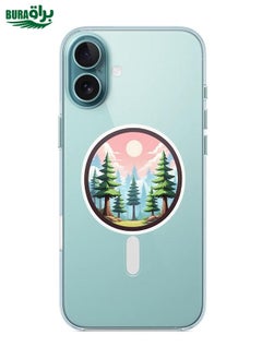 Forest iPhone 16 Plus Magsafe Case With Unique Printed Design Supports Wireless Charging Clear Case Cover