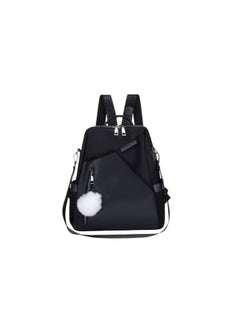 Generic Fashion Women Backpack Waterproof Backpack - Fashion Design with Fur Ball Accessory - Perfect for College, Work, Travel  - Image 1