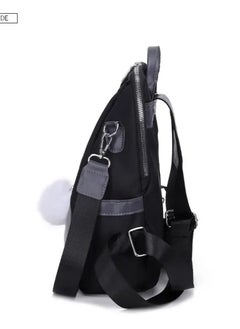 Generic Fashion Women Backpack Waterproof Backpack - Fashion Design with Fur Ball Accessory - Perfect for College, Work, Travel  - Image 3