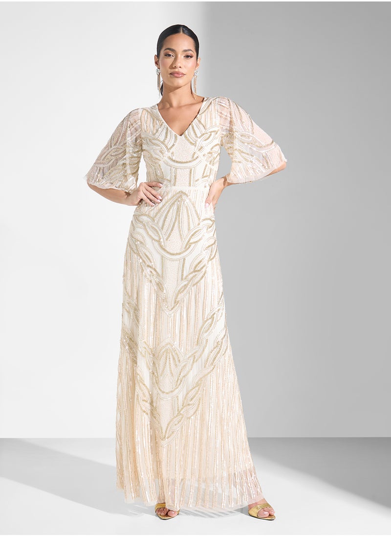 Amelia Rose Embellished Maxi Dress  - Image 1