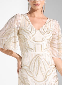 Amelia Rose Embellished Maxi Dress  - Image 3
