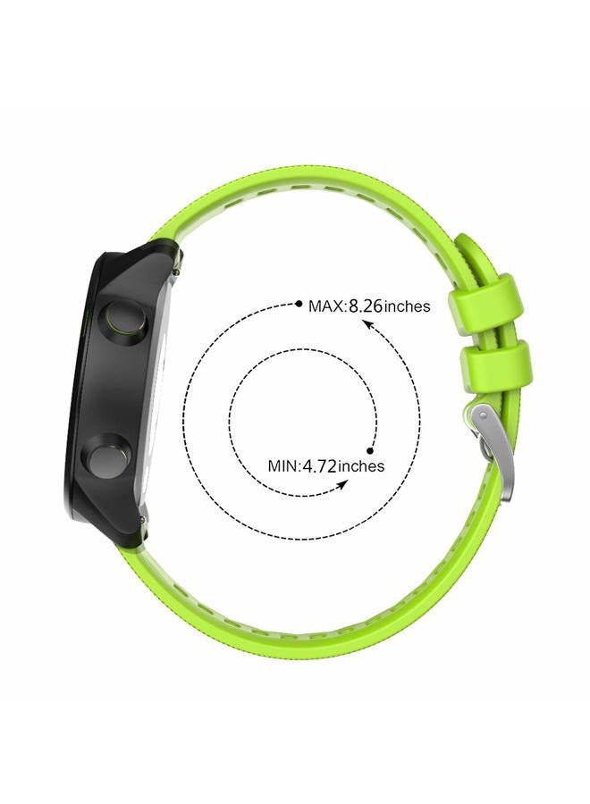 ISABAKE (Lime) - ISABAKE Watch Band for Garmin Forerunner 245 / 245 Music/ Forerunner 645 / 645 Music,Compatible with Garmin Vivoactive 3 /Venu Sq/Vivomove HR,20mm Soft Silicone Replacement Wristbands (Green) - Image 5